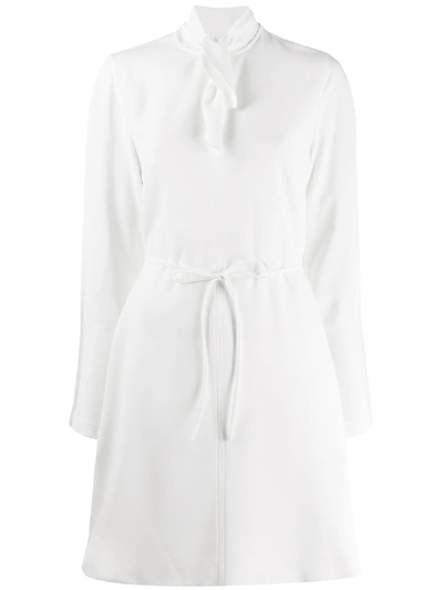 See By Chloé Tie Waist Dress In White
