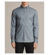 Allsaints Redondo Slim-fit Cotton Shirt In Vista Blue