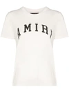 Amiri Logo Printed Cotton Jersey T-shirt In White