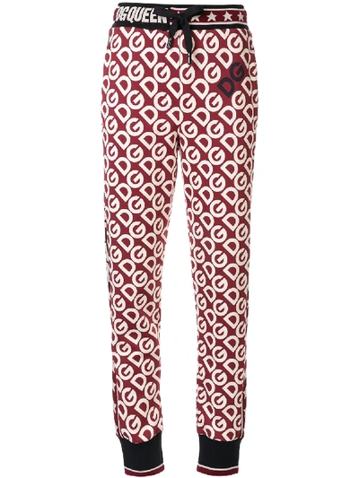 Dolce & Gabbana Logo Track Pants In Red