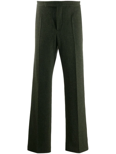 Holland & Holland Classic Leg Trousers In Green
