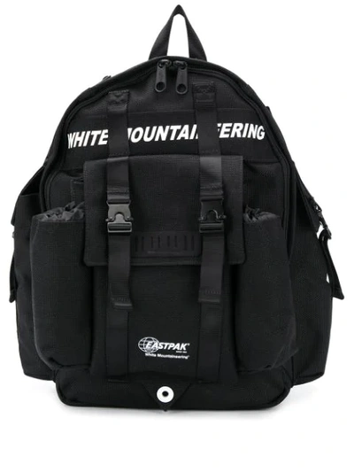 Eastpak X White Mountaineering Logo Print Backpack In Black