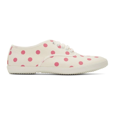 Comme Des Garcons Girl Polka-dot Canvas Trainers In 2 Pink