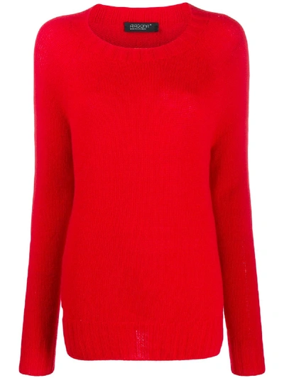 Aragona Crew Neck Sweater In Red