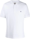 Vivienne Westwood Chest Logo Polo Shirt In 100 White