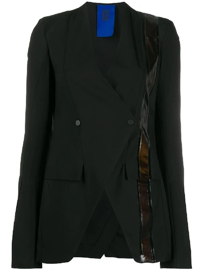 Ilaria Nistri Stripe Detailed Blazer In Black