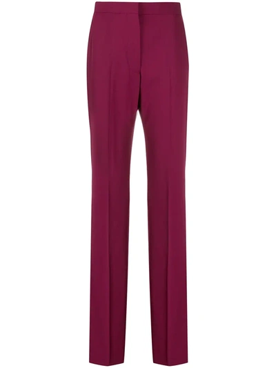 Stella Mccartney Split-hem Tailored Trousers In Red