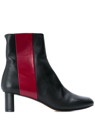 Joseph Two-tone Ankle Boots In Black