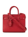 Saint Laurent Nano Sac De Jour Tote In Red