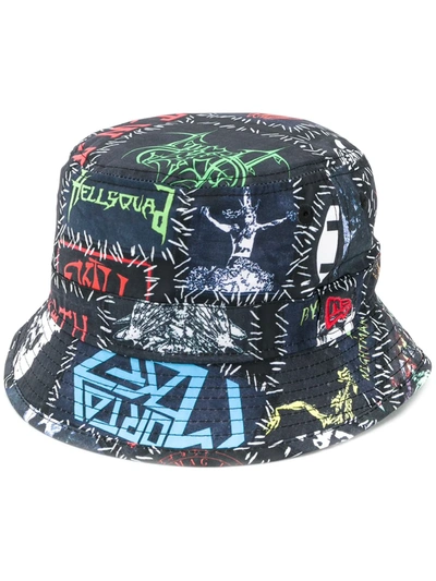 Ktz New Era Monster Bucket Hat In Black