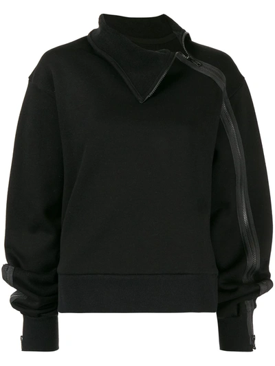 Yohji Yamamoto High-neck Parka Jumper In Black