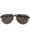 Saint Laurent Aviator Sunglasses In Schwarz