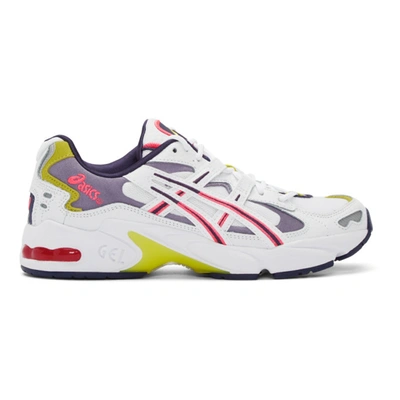 Asics Gel Kayano 5 Sneakers In Wht/purple