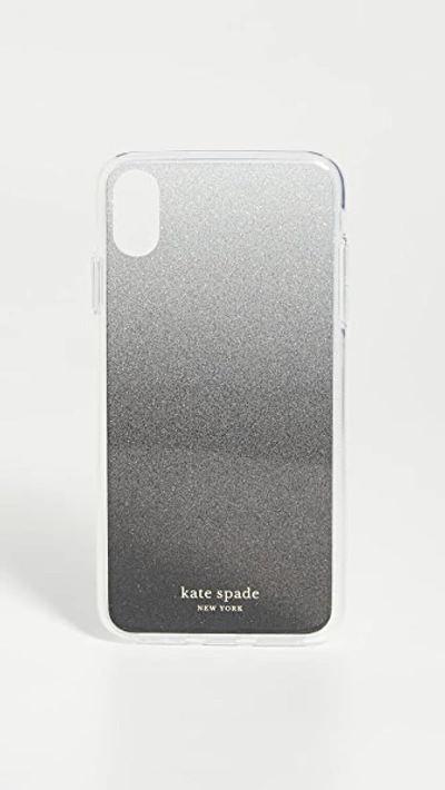 Kate Spade Glitter Ombre Iphone Case In Black