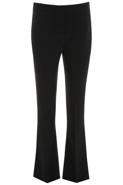 Alexander Mcqueen Flare Trousers In Black