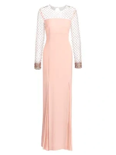 Escada Women's Greha Embellished Gown In Camelia Pink