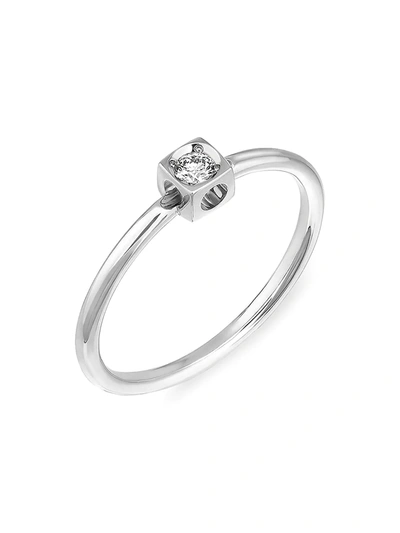 Dinh Van Le Cube Diamond 18k White Gold Ring
