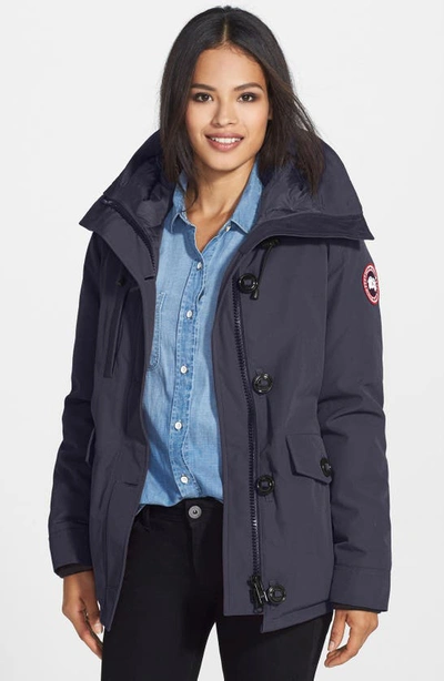 Canada Goose 'rideau' Slim Fit Down Parka In Navy