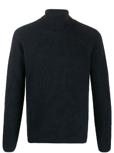 Karl Lagerfeld Turtle Neck Jumper In Blue