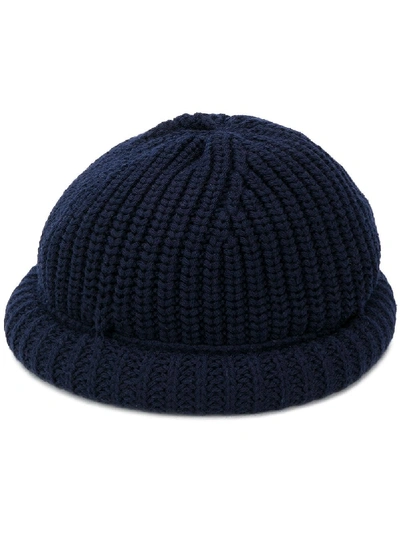 Missoni Crochet Beanie In Blue