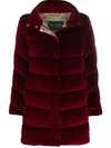 Etro Padded Zip Up Coat In 0300 Red