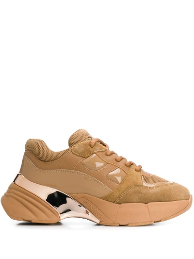 Pinko Chunky Sole Sneakers In Brown