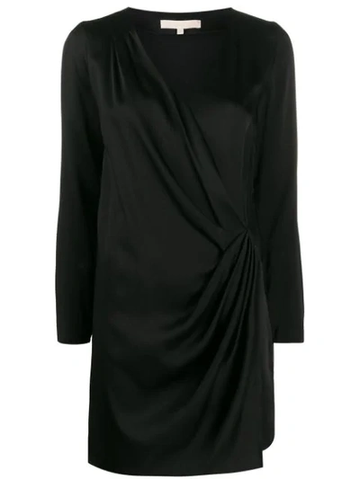 Vanessa Bruno Wrap V-neck Dress In Black