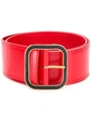 Marni Wide Square Buckle Belt In Red