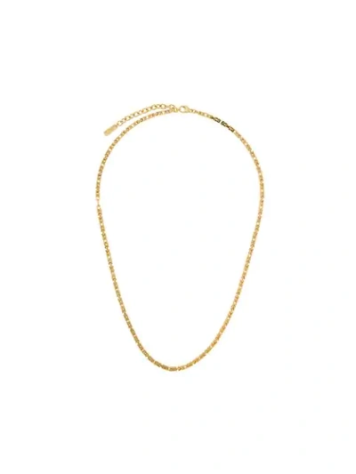 Saint Laurent Snake Chain Necklace In Gold