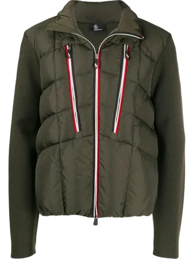 Moncler Padded Front Jacket In Green