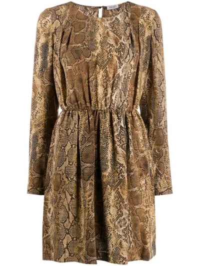 Liu jo Snake Print Dress In Neutrals | ModeSens