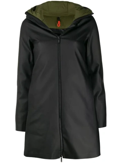 Rrd Hooded Waterproof Coat In Black