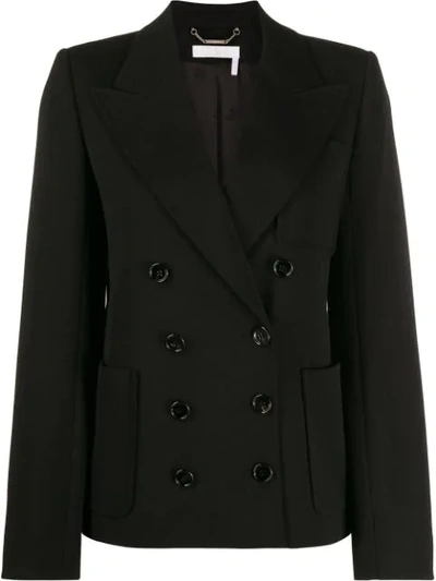 Chloé Double-breasted Jacket In Black