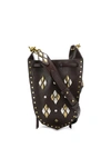 Isabel Marant Studded Bucket Bag In Brown