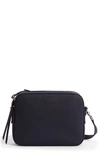 Allsaints Captain Square Leather Crossbody Bag - Blue In Ocean