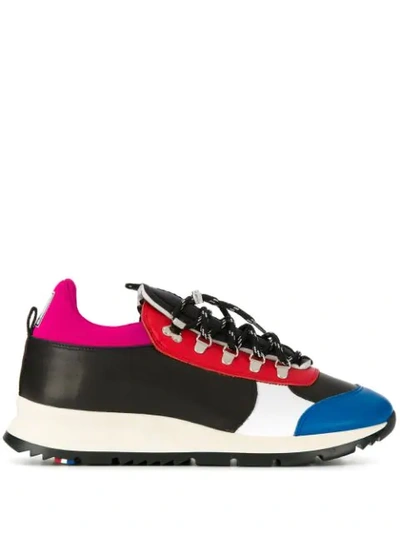 Philippe Model Black &amp; Red Rossignol X Pm Veau Sneaker In Multicolour