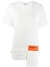 Ambush Convertible Printed Cotton-jersey T-shirt In White