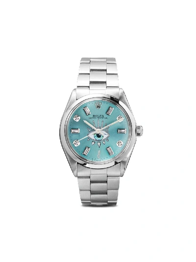 Jacquie Aiche Rolex Armbanduhr Mit Diamanten In Metallic