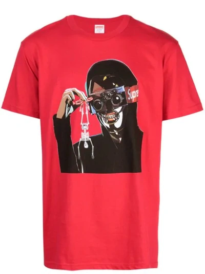 Supreme Logo Graphic T-shirt In Red