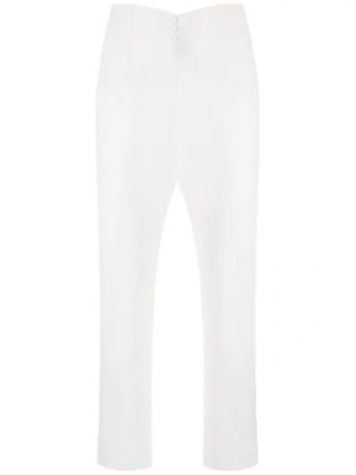 Nk New East Grazi Straight Trousers In White