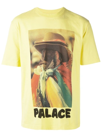 Palace Graphic Print T-shirt In Yellow