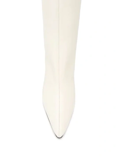 Magda Butrym Slip-on Style Knee-high Boots In White
