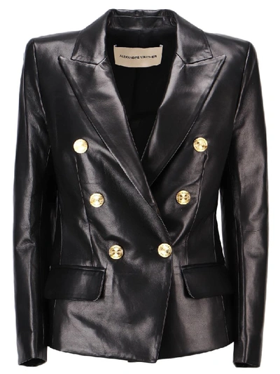 Alexandre Vauthier Leather Jacket In Black