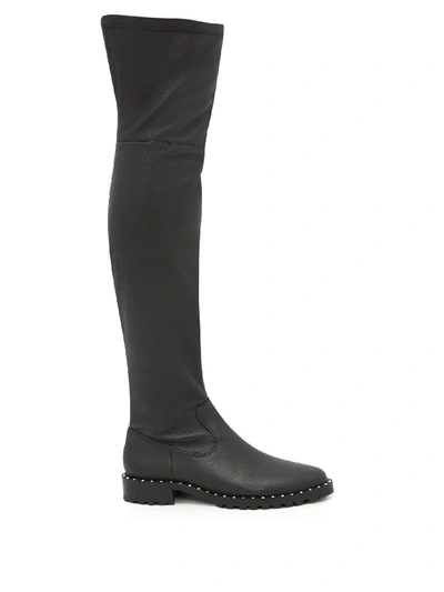 Sophia Webster Bessie Studded Leather Over-the-knee Boots In Black |  ModeSens