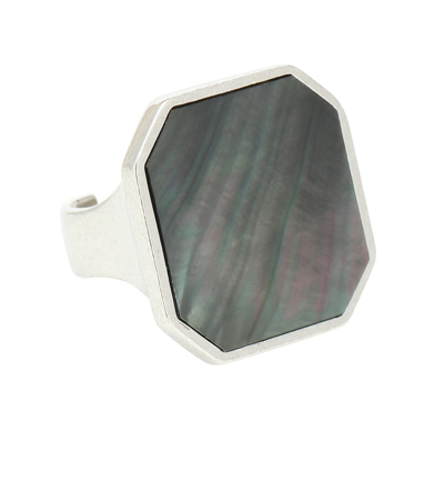 Isabel Marant Shell-embellished Ring In Silver