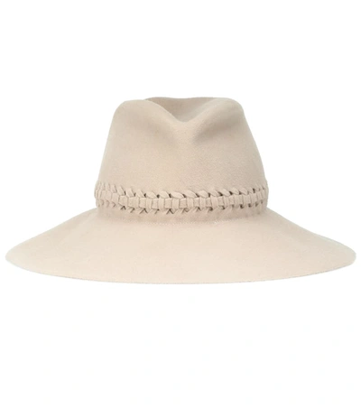 Lola Hats Fretwork Redux Felt Hat In White