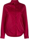 Aspesi Snap Button Shirt Jacket In Red