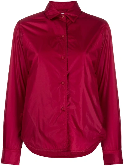 Aspesi Snap Button Shirt Jacket In Red