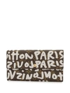 Louis Vuitton Graffiti Print Monogram Wallet In Brown
