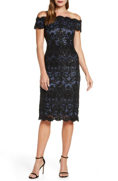 tadashi shoji lace cocktail dress